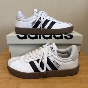 Adidas VL Court 3.0 - white/gum - 8 Women’s